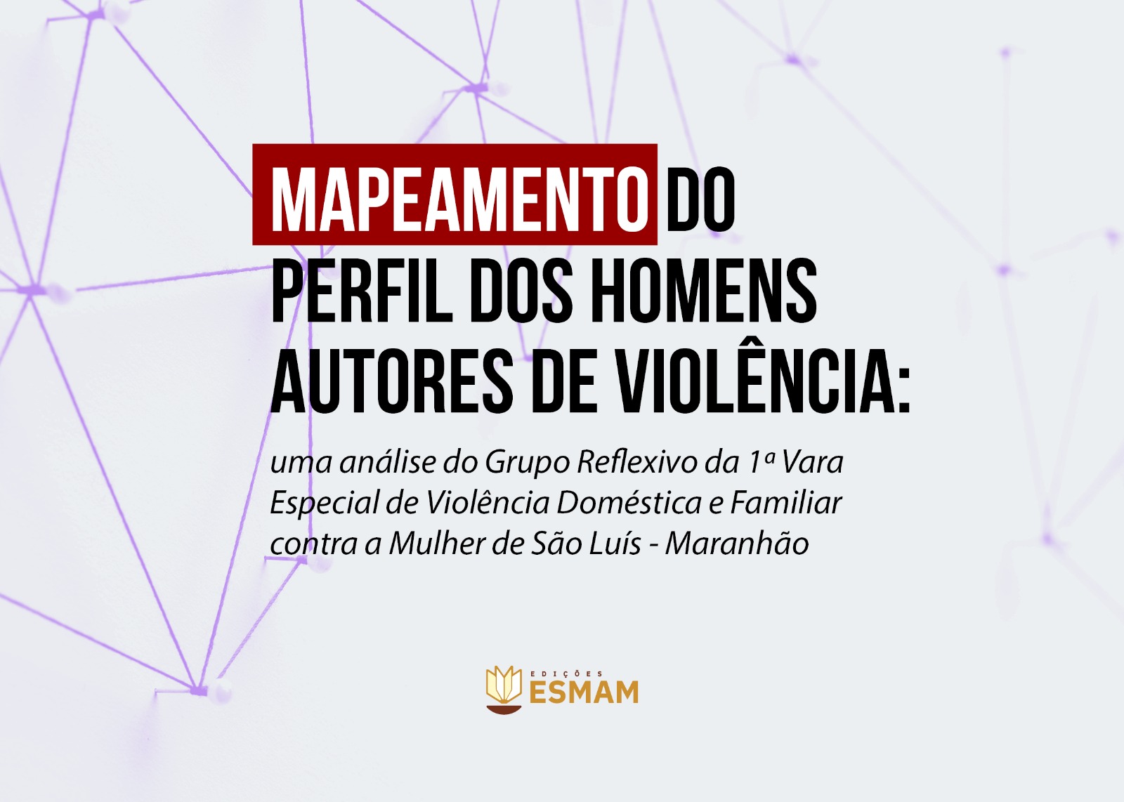 Capa MAPEAMENTO DO PERFIL DOS HOMENS AUTORES DE VIOLÊNCIA