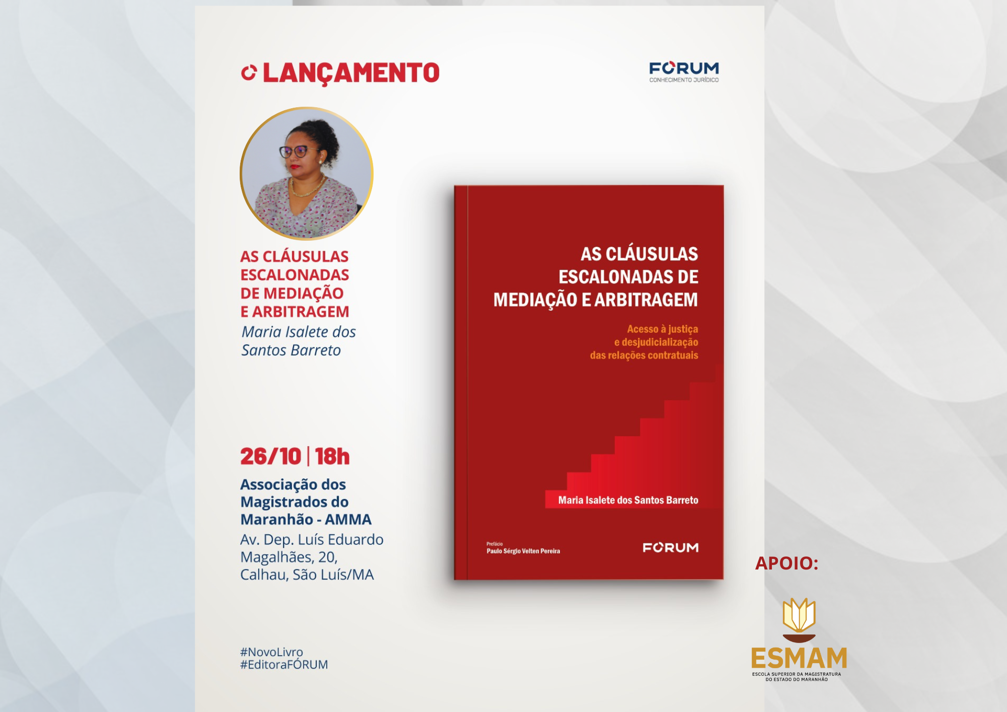 LANÇAMENTO LIVRO CLÁUSULAS ESCALONADAS