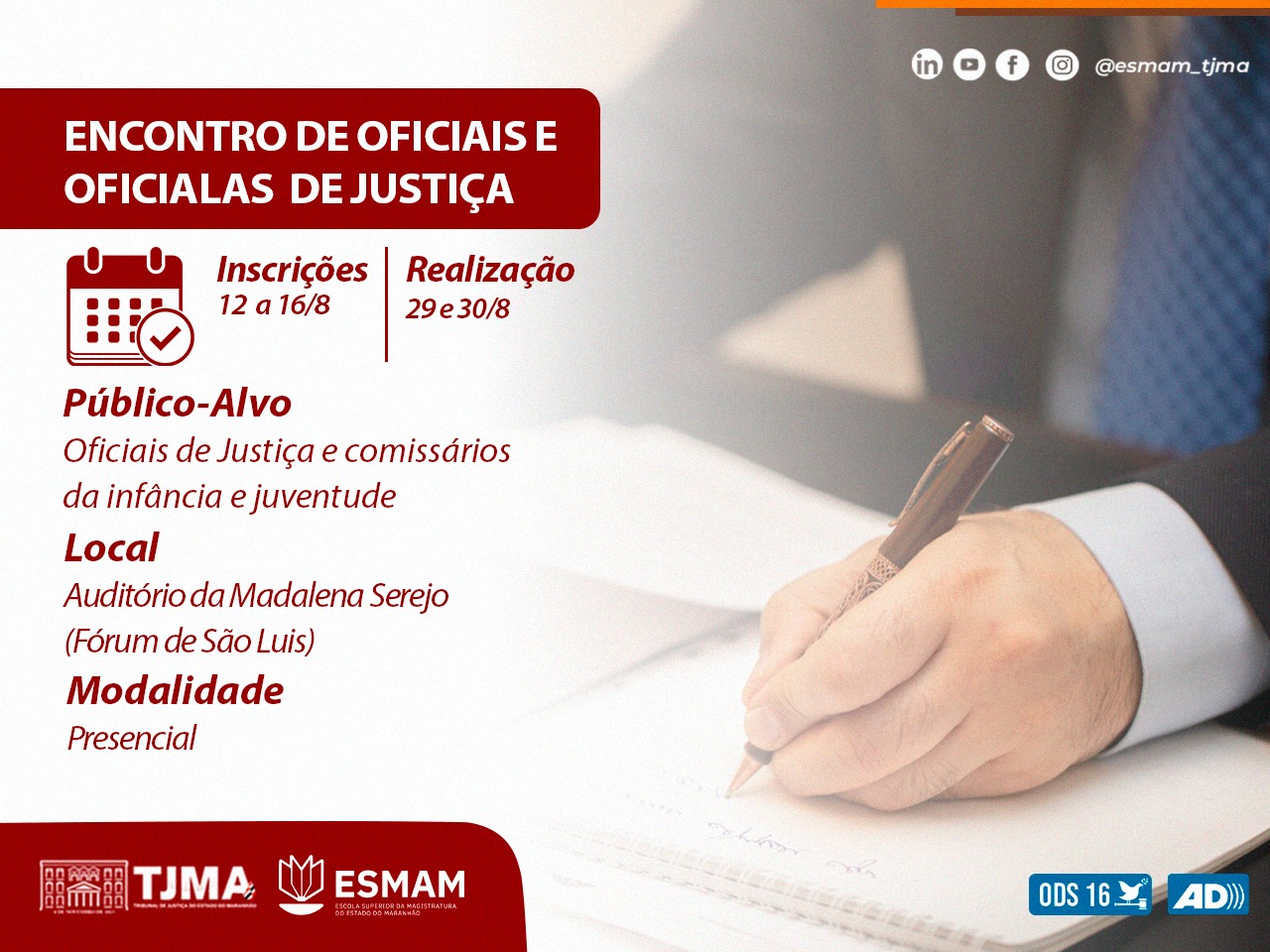 ENCONTRO DOS OFICIAIS DE JUSTIÇA 2024