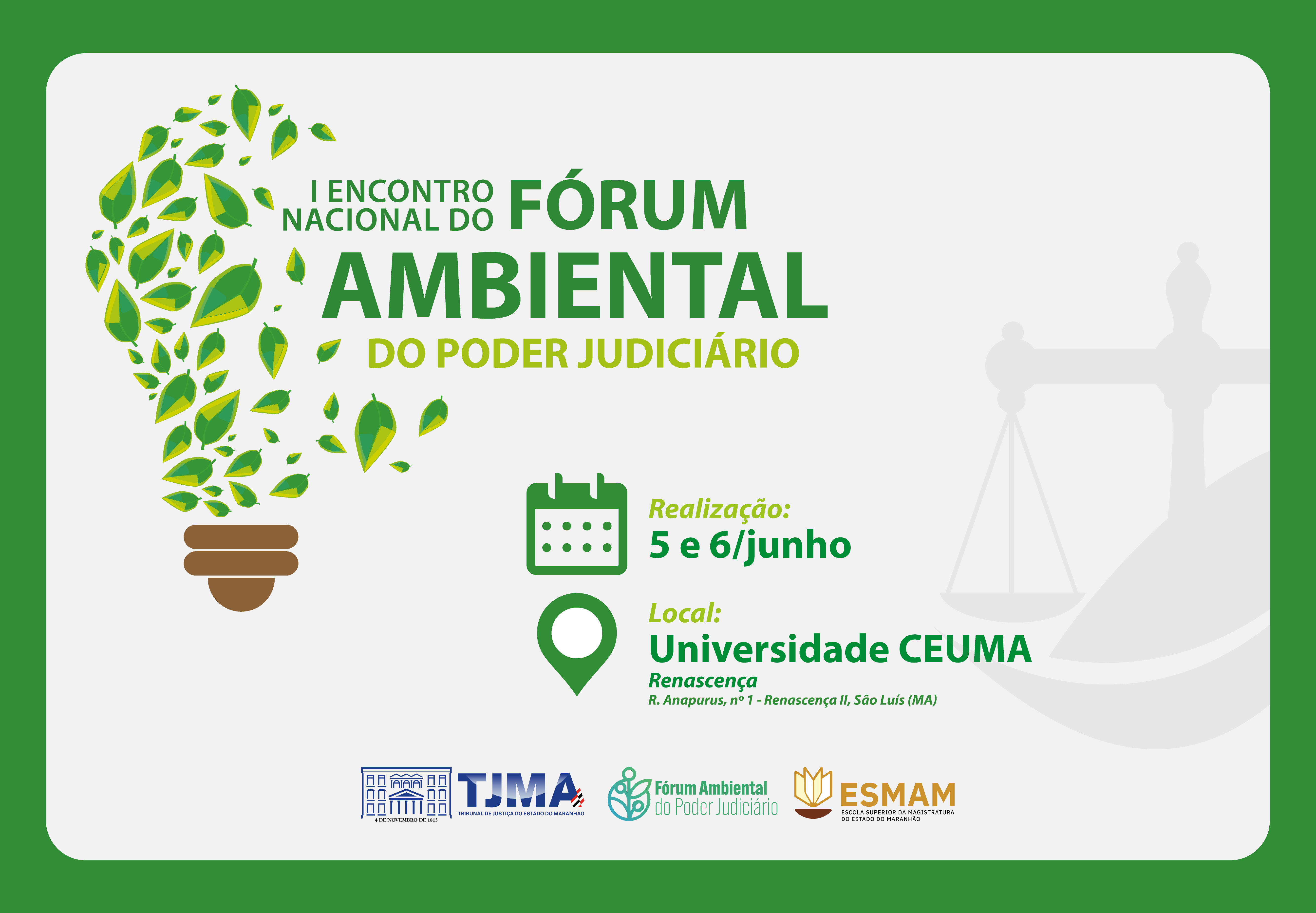 card forum ambiental do Poder Judiciário
