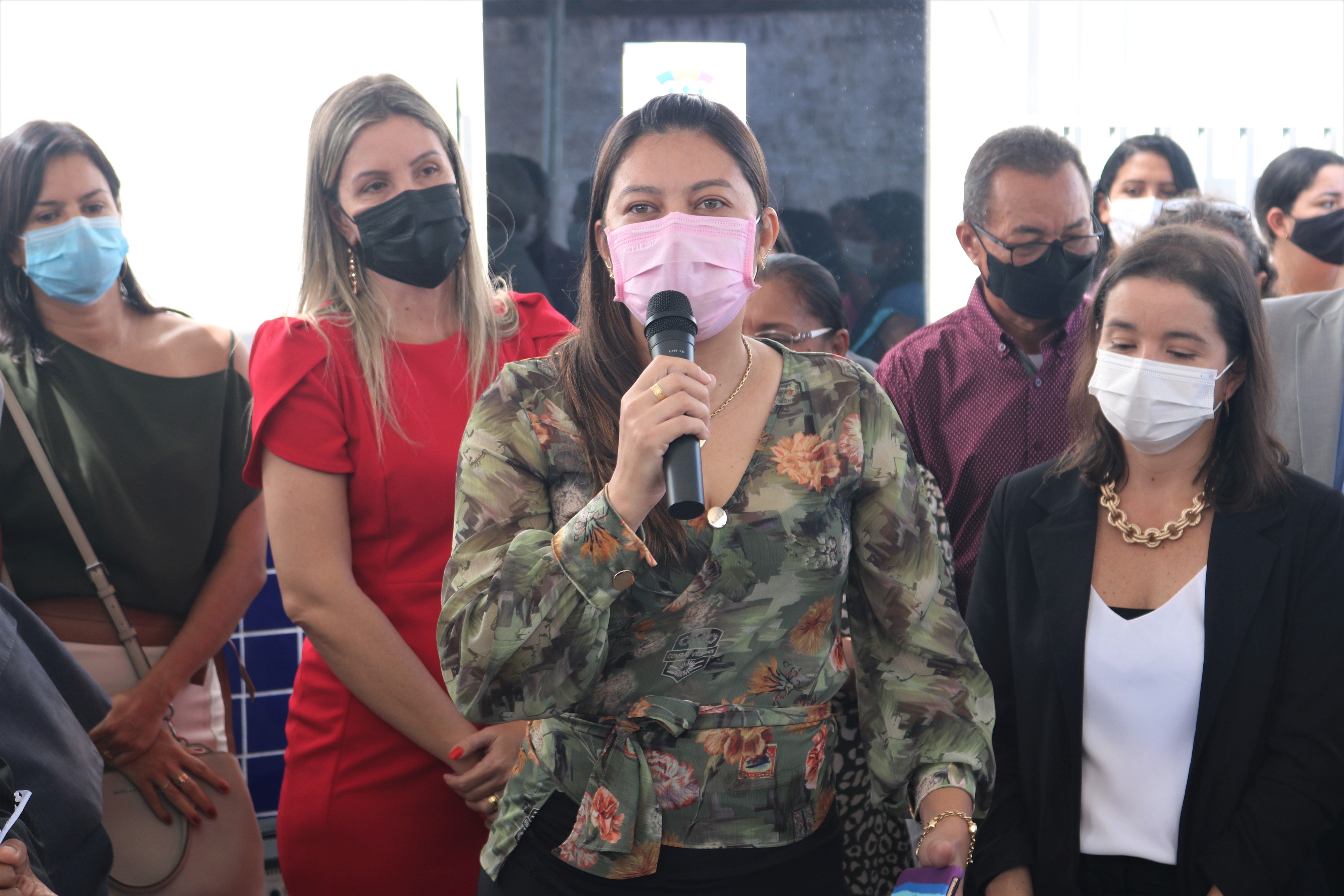 Solenidade de lançamento do projeto justiça de todos em bacabeira. Juiza Tereza Nina representou a COrregedoria no evento.