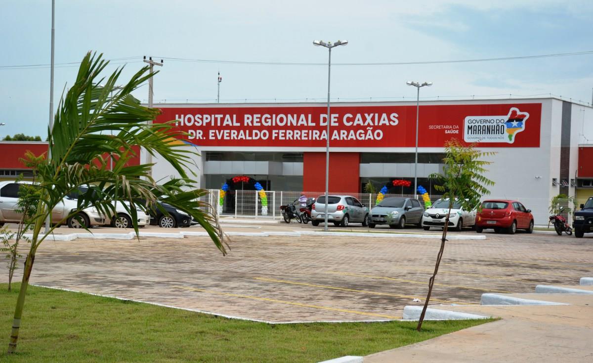 Fachada do hospital de Caxias