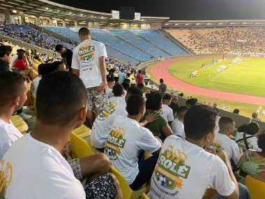 Jovens assistirão a quatro partidas do Sampaio Correa no Estádio Castelão