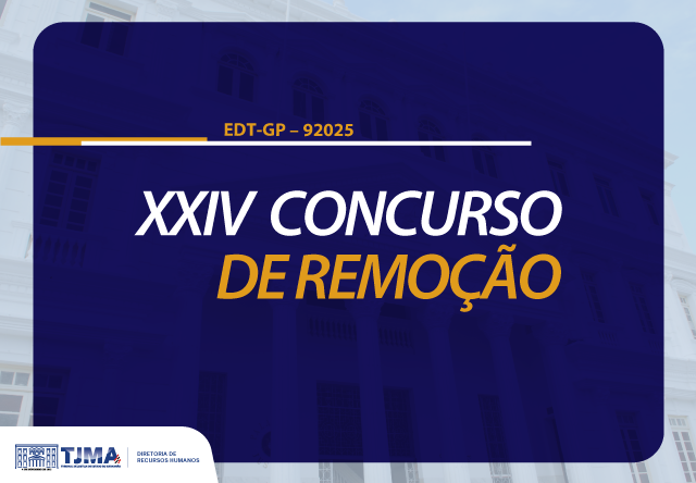 Card de fundo azul co o nome do concurso de remoção e número do edital
