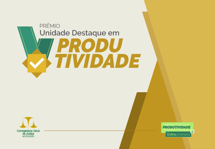 IMAGEM CONTEM ILUSTRAÇÃO DO PRÊMIO "UNIDADE DESTAQUE EM PRODUTIVIDADE" COM AS CORES BRANCA E AMARELA.