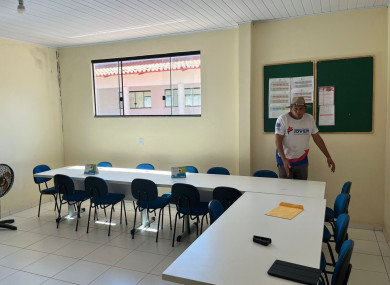 Profissionais já trabalharam na montagem dos espaços em que serão ofertados os serviços