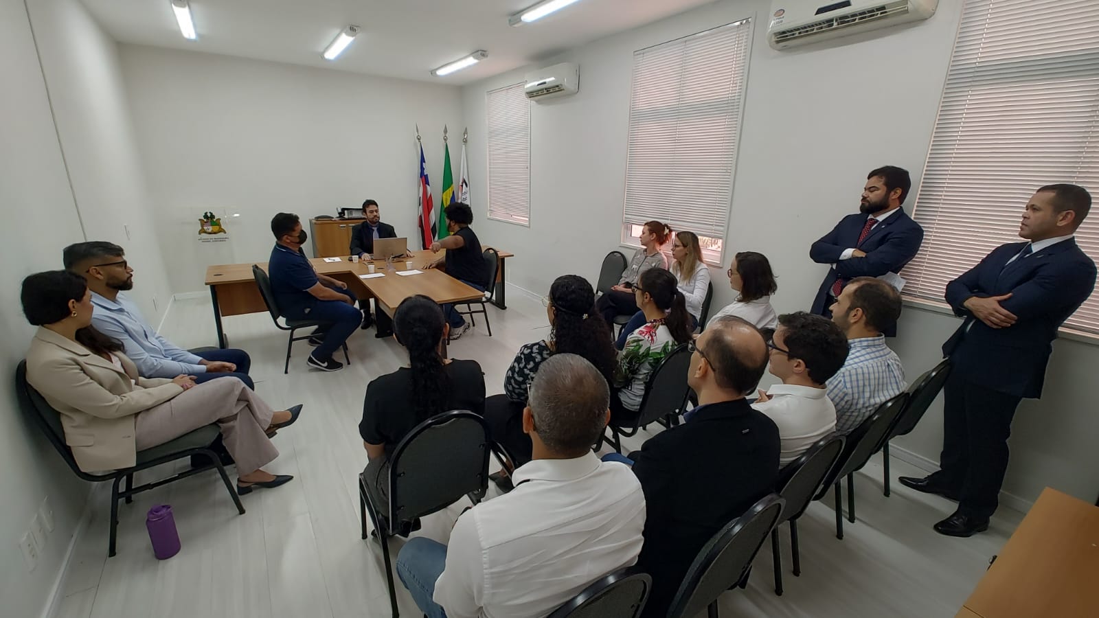 Foto do curso de formação inicia da magistratura com acompanhamento da enfam.