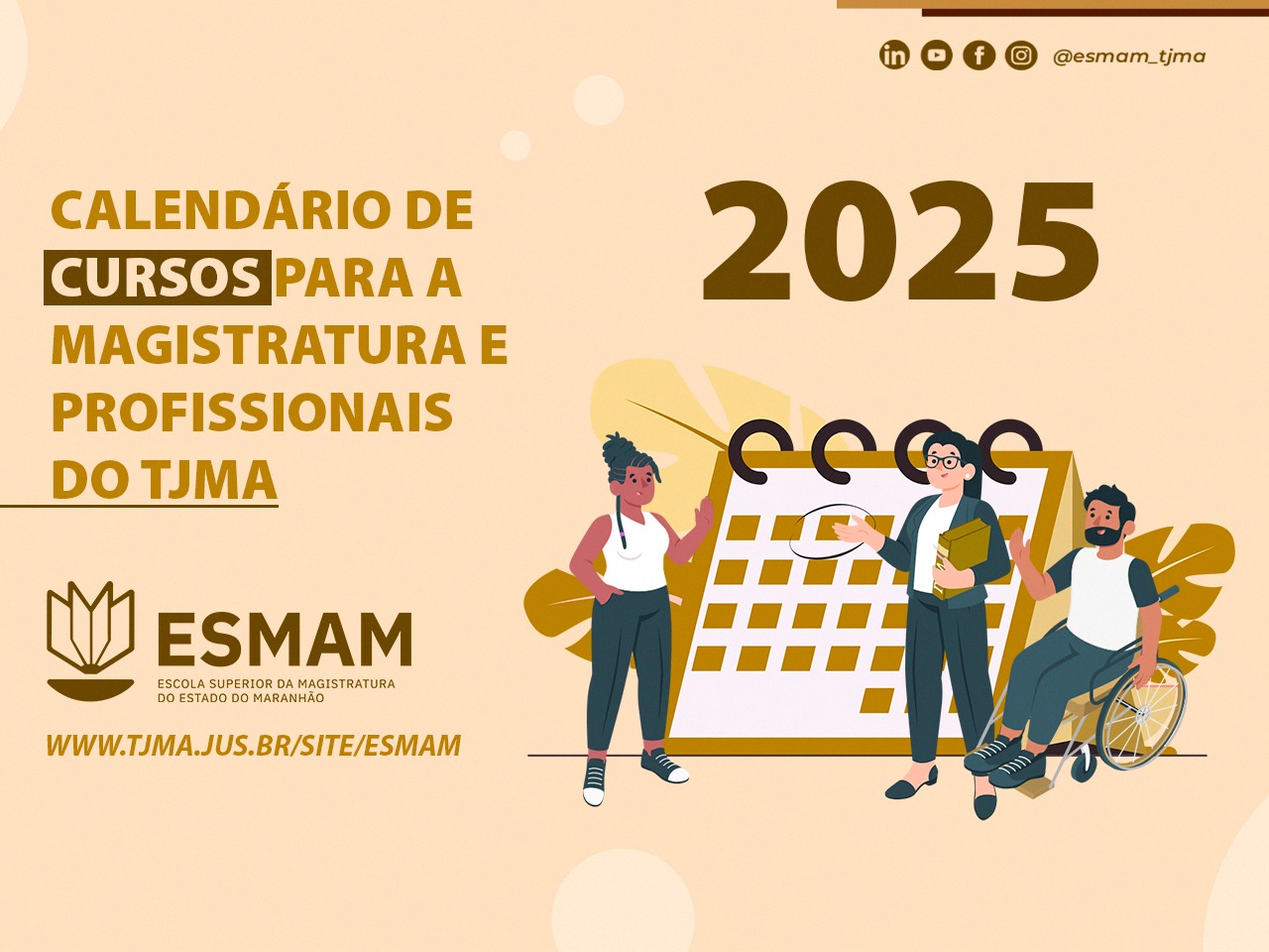 CALENDÁRIO DE CURSOS 2025