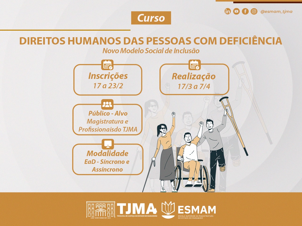 CURSO DIREITOS DAS PESSOAS COM DEFICIÊNCIA