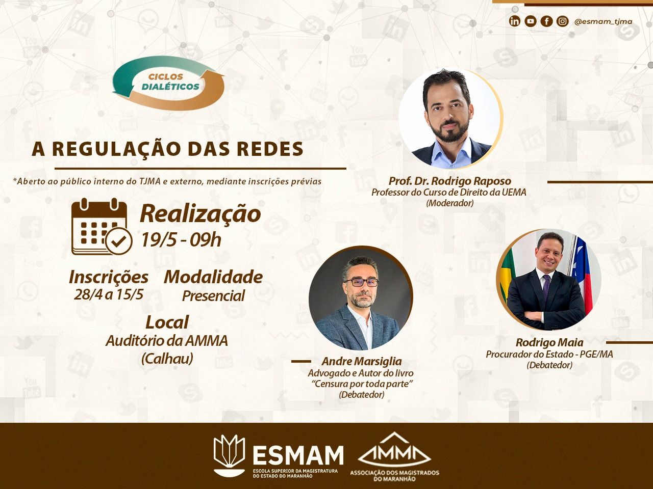 CICLOS DIALÉTICOS 5 - REDES SOCIAIS